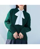 【エニー/ANY】の【洗濯機可】ソフトタッチケーブルニット グリーン系|ID: prp329100004752061 ipo3291000000034365699