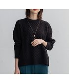 【エニー/ANY】の【洗濯機可】ソフトタッチケーブルニット ブラック系|ID: prp329100004752061 ipo3291000000034365701