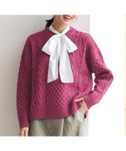 【エニー/ANY】の【洗濯機可】ソフトタッチケーブルニット ワイン系|ID: prp329100004752061 ipo3291000000034365702