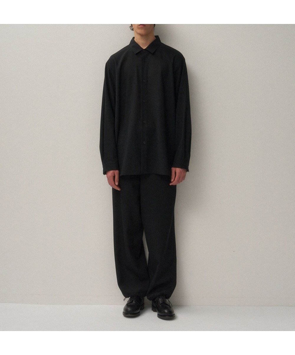 【エイトン/ATON】のBACK SATIN ユーティリティパンツ - UNISEX インテリア・キッズ・メンズ・レディースファッション・服の通販 founy(ファニー)  ファッション Fashion レディースファッション Fashion for Women パンツ Pants & Trousers 新作・新入荷 New Arrivals / New In ユニセックス Unisex, Genderless サテン Satin, Glossy Fabric ストレート Straight, Straight Cut スピンドル Spindle, Drawcord フロント Front, Front Design ミリタリー Military, Army Style ワイド Wide, Wide Fit BLACK|ID: prp329100004752065 ipo3291000000034366129