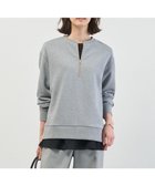 【ジェイ プレス/J.PRESS】の【洗える】裏毛 ハーフジップ プルオーバー グレー系|ID: prp329100004752069 ipo3291000000034366170