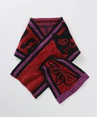 【アウロラ/AURORA】の【 ANNA SUI(アナ スイ)】差し込みモールマフラー(WASH) ダークパープル|ID: prp329100004752071 ipo3291000000034366189