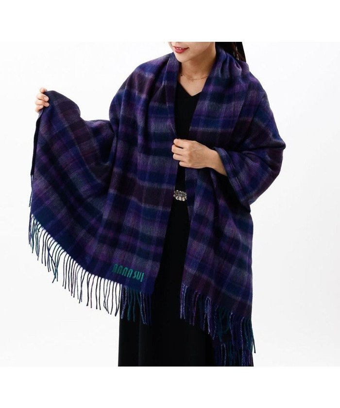 【アウロラ/AURORA】の【 ANNA SUI(アナ スイ)】ウールチェックストール(WASH) インテリア・キッズ・メンズ・レディースファッション・服の通販 founy(ファニー) https://founy.com/ ファッション Fashion レディースファッション Fashion for Women コレクション Collection, Seasonal Line ショール Shawl, Wrap ストール Stole, Wrap チェック Check, Plaid, Tartan A/W・秋冬 Autumn/Winter 防寒 Cold Protection, Winter-Ready |ID: prp329100004752073 ipo3291000000034366214