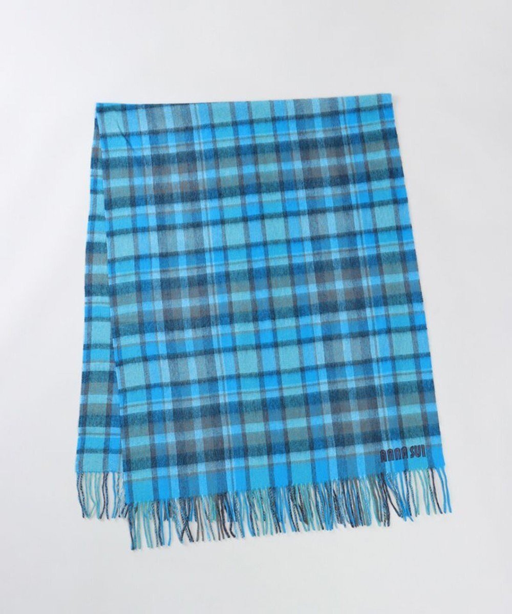 【アウロラ/AURORA】の【 ANNA SUI(アナ スイ)】ウールチェックストール(WASH) インテリア・キッズ・メンズ・レディースファッション・服の通販 founy(ファニー) ファッション Fashion レディースファッション Fashion for Women コレクション Collection, Seasonal Line ショール Shawl, Wrap ストール Stole, Wrap チェック Check, Plaid, Tartan A/W・秋冬 Autumn/Winter 防寒 Cold Protection, Winter-Ready ブルー|ID: prp329100004752073 ipo3291000000034366217