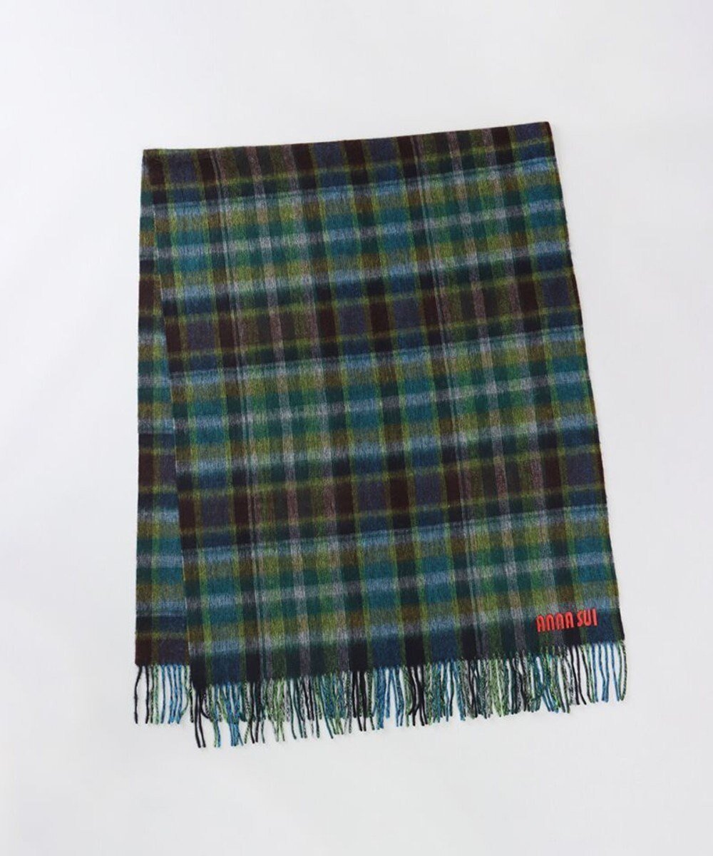 【アウロラ/AURORA】の【 ANNA SUI(アナ スイ)】ウールチェックストール(WASH) インテリア・キッズ・メンズ・レディースファッション・服の通販 founy(ファニー) ファッション Fashion レディースファッション Fashion for Women コレクション Collection, Seasonal Line ショール Shawl, Wrap ストール Stole, Wrap チェック Check, Plaid, Tartan A/W・秋冬 Autumn/Winter 防寒 Cold Protection, Winter-Ready ブラック|ID: prp329100004752073 ipo3291000000034366224