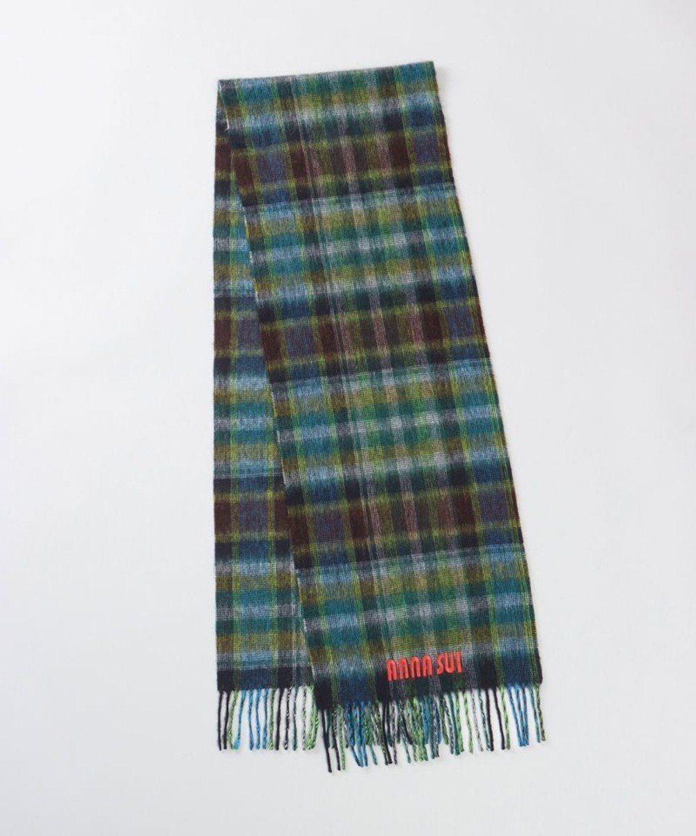 【アウロラ/AURORA】の【 ANNA SUI(アナ スイ)】ウールチェックマフラー(WASH) インテリア・キッズ・メンズ・レディースファッション・服の通販 founy(ファニー) ファッション Fashion レディースファッション Fashion for Women マフラー・スヌード / 冬小物の定番 Scarves & Mufflers コレクション Collection, Seasonal Line スヌード Snood, Infinity Scarf チェック Check, Plaid, Tartan マフラー Scarf, Muffler A/W・秋冬 Autumn/Winter 防寒 Cold Protection, Winter-Ready ブラック|ID: prp329100004752078 ipo3291000000034366301