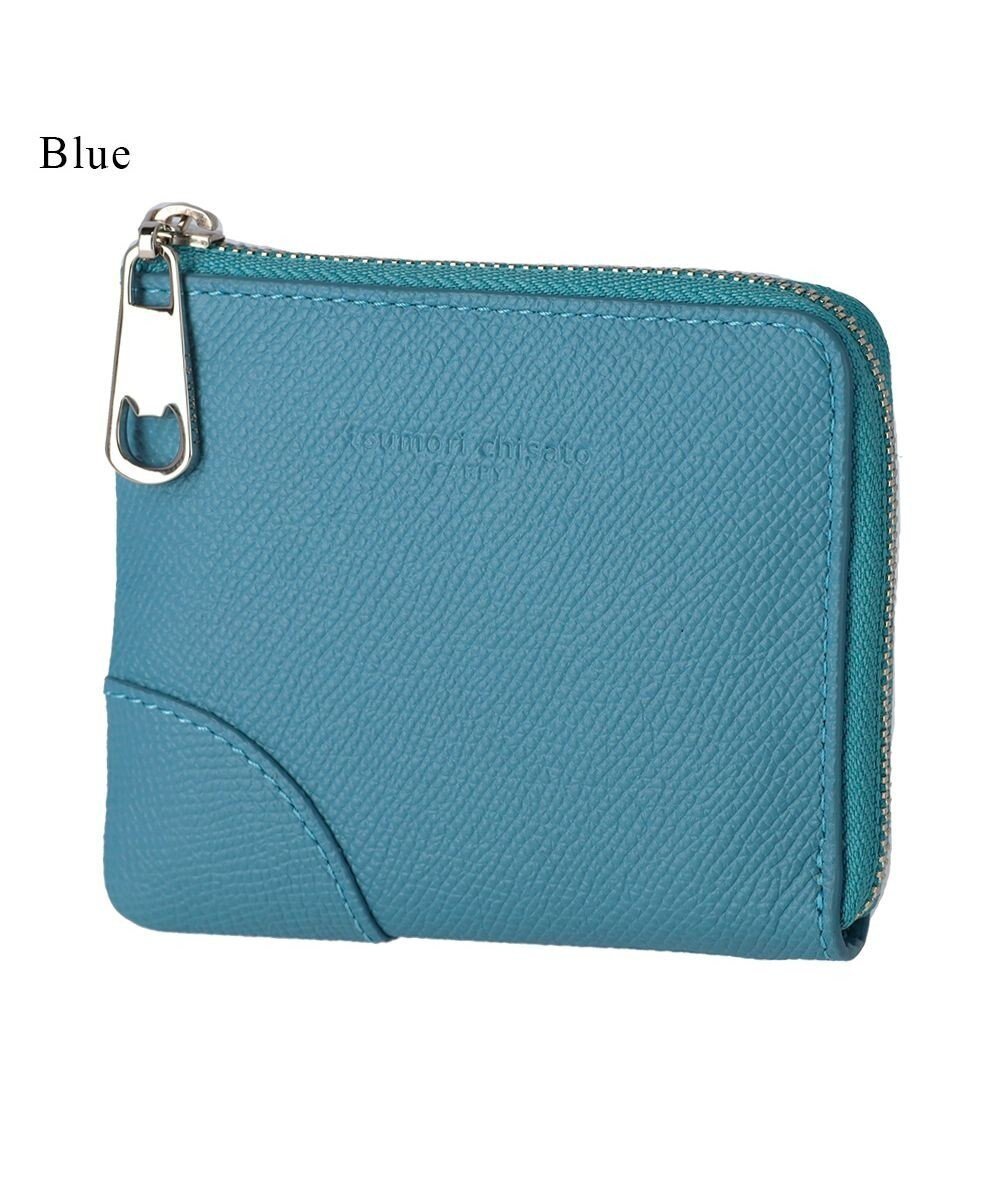 【ツモリチサト キャリー/tsumori chisato CARRY】のラックスtcネーム 2つ折り財布 L字ファスナー ミニ財布 インテリア・キッズ・メンズ・レディースファッション・服の通販 founy(ファニー) 　ファッション　Fashion　レディースファッション　Fashion for Women　ミニ財布・二つ折り財布　Wallets & Card Cases　なめらか　Smooth, Silky Texture　シンプル　Simple, Minimal　スマート　Smart, Elegant　パッチ　Patch, Appliqué　財布　Wallet, Purse　ブルー|ID: prp329100004752082 ipo3291000000034366355