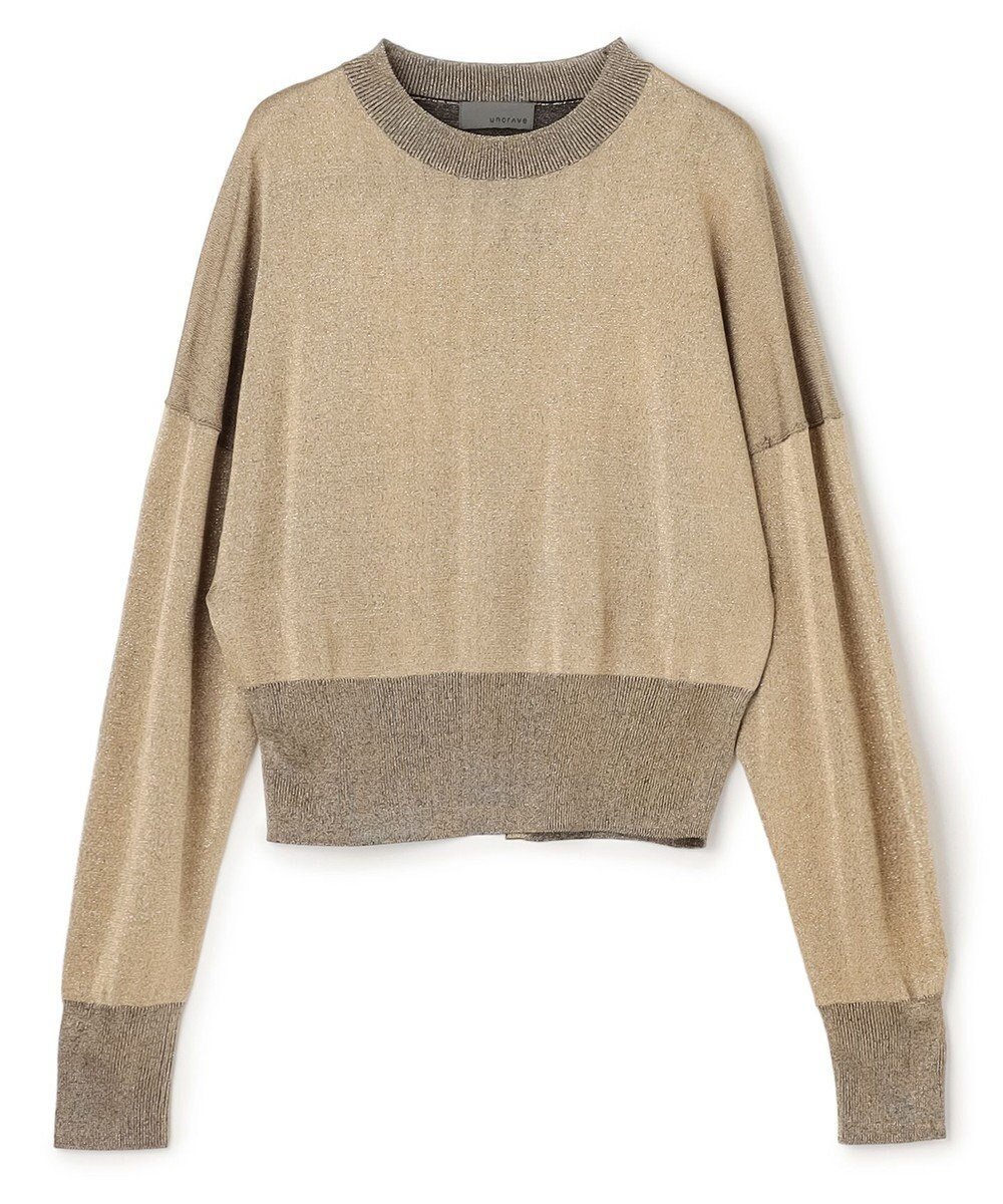 【アンクレイヴ/uncrave】の【手洗い可】ラメニット プルオーバー インテリア・キッズ・メンズ・レディースファッション・服の通販 founy(ファニー) 　ファッション　Fashion　レディースファッション　Fashion for Women　トップス・カットソー　Cut & Sew Tops　ニット　Knit Tops & Sweaters　カジュアルプルオーバー・ニットトップス　Pullovers & Knit Tops / Casual Pullovers　スリット　Slit, Slit Detail　セーター　Sweater, Knitwear　フィット　Fit, Slim Fit　A/W・秋冬　Autumn/Winter　新作・新入荷　New Arrivals / New In　シャンパンゴールド|ID: prp329100004752101 ipo3291000000034366538