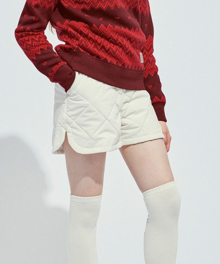 【ピーダブリュサーキュラス/PW CIRCULUS】の【中綿/防寒】【WOMEN】キルティングショートパンツ インテリア・キッズ・メンズ・レディースファッション・服の通販 founy(ファニー) https://founy.com/ ファッション Fashion レディースファッション Fashion for Women パンツ Pants & Trousers ショートパンツ・ハーフパンツ High-Waisted & Relaxed Shorts ゴルフ Golf ショート Short, Short Length ストレッチ Stretch, Stretchy Fabric セットアップ Set-Up, Coordinated Outfit タフタ Taffeta, Structured Fabric ラウンド Round, Round Neck 冬 Winter / This Winter A/W・秋冬 Autumn/Winter 軽量 Lightweight, Ultra Light 防寒 Cold Protection, Winter-Ready |ID: prp329100004752102 ipo3291000000034366583