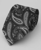 【五大陸/gotairiku / MEN】のGOTAIRIKU別注【日本製】シルク ネクタイ_ペイズリー ブラック系4|ID: prp329100004752968 ipo3291000000034377268