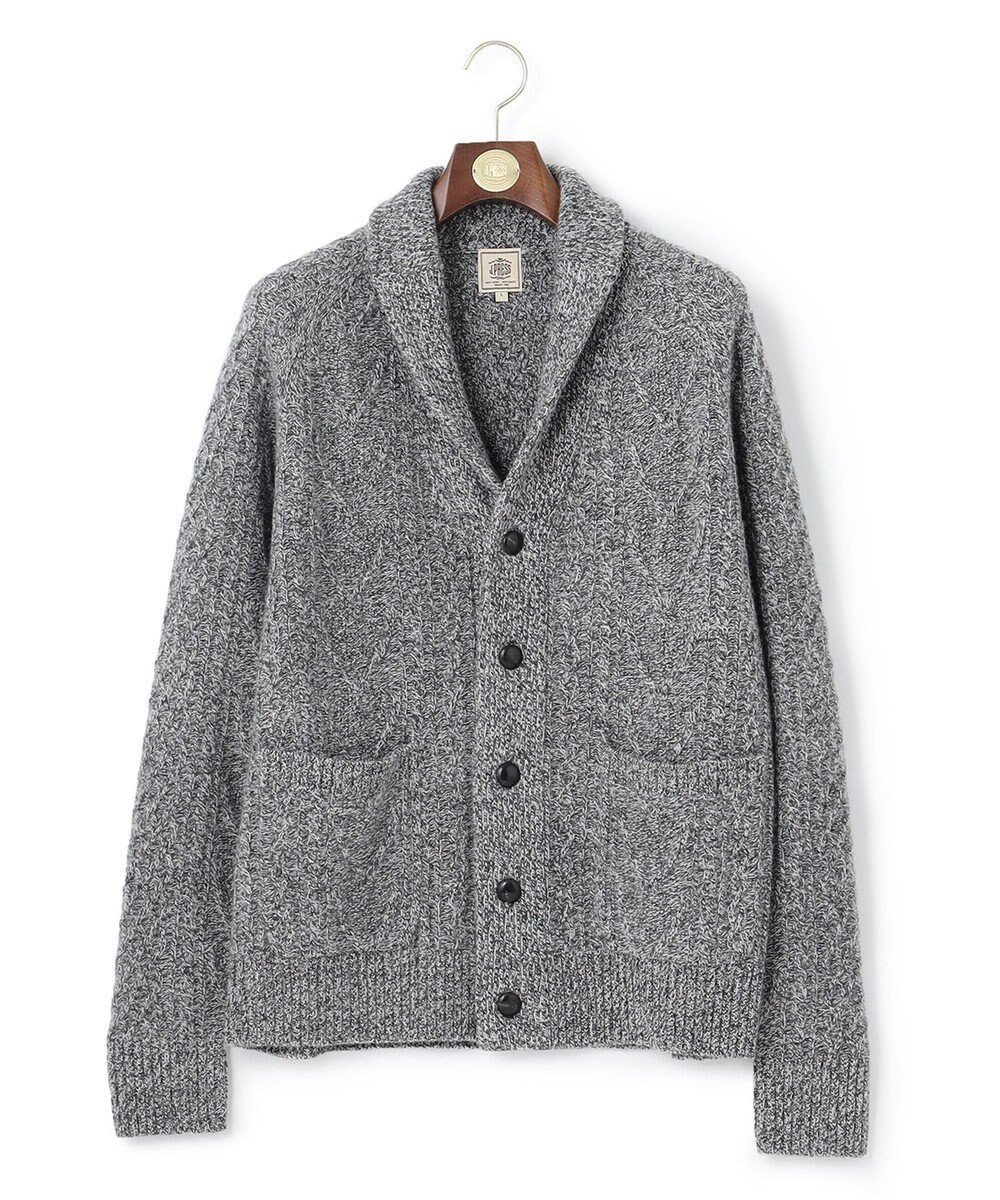 【ジェイ プレス/J.PRESS / MEN】の【Cash Lamb s Wool】ケーブルショール カーディガン インテリア・キッズ・メンズ・レディースファッション・服の通販 founy(ファニー) ファッション Fashion メンズファッション Fashion for Men トップス・カットソー Cut & Sew Tops カーディガン / 羽織り Cardigans カーディガン Cardigan, Knitwear ショール Shawl, Wrap セーター Sweater, Knitwear A/W・秋冬 Autumn/Winter 防寒 Cold Protection, Winter-Ready グレー系|ID: prp329100004752969 ipo3291000000034377273