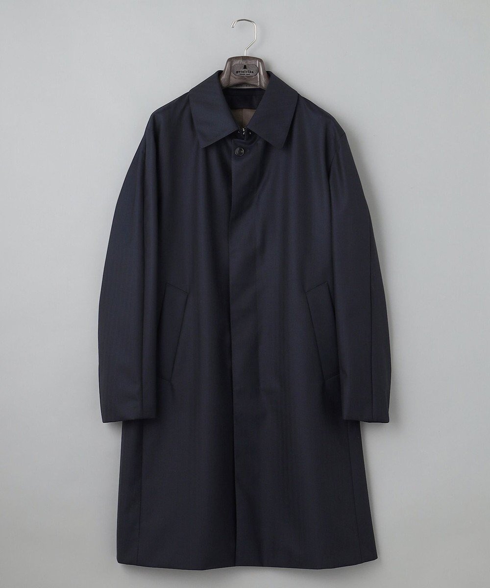 【五大陸/gotairiku / MEN】の【御幸毛織】ウエストミンスター ロングステンカラーコート インテリア・キッズ・メンズ・レディースファッション・服の通販 founy(ファニー) 　ファッション　Fashion　メンズファッション　Fashion for Men　アウター　Men's Coats Outerwear　シンプル　Simple, Minimal　ジャケット　Jacket, Outerwear　A/W・秋冬　Autumn/Winter　ネイビー系8|ID: prp329100004752976 ipo3291000000034377311