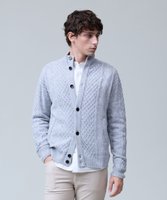【ジェイ プレス/J.PRESS / MEN】のウール×カシミヤの上質素材【Cash Lamb s Wool】ハイネックケーブル カーディガン_25年モデル 人気、トレンドファッション・服の通販 founy(ファニー) ファッション Fashion メンズファッション Fashion for Men トップス・カットソー Cut & Sew Tops カーディガン / 羽織り Cardigans 秋 Autumn カットソー Cut and Sewn Top カーディガン Cardigan, Knitwear ショルダー Shoulder, Shoulder Strap ジャケット Jacket, Outerwear セーター Sweater, Knitwear なめらか Smooth, Silky Texture ハイネック High Neck, Mock Neck バランス Balance, Style Balance ブルゾン Blouson, Bomber Jacket プレーン Plain, Simple ベーシック Basic, Essential 別注 Limited Edition, Custom Order 防寒 Cold Protection, Winter-Ready メランジ Melange, Mixed Yarn 冬 Winter / This Winter A/W・秋冬 Autumn/Winter |ID:prp329100004752978