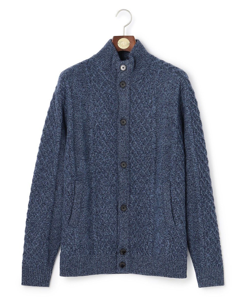 【ジェイ プレス/J.PRESS / MEN】のウール×カシミヤの上質素材【Cash Lamb s Wool】ハイネックケーブル カーディガン_25年モデル インテリア・キッズ・メンズ・レディースファッション・服の通販 founy(ファニー) ファッション Fashion メンズファッション Fashion for Men トップス・カットソー Cut & Sew Tops カーディガン / 羽織り Cardigans 秋 Autumn カットソー Cut and Sewn Top カーディガン Cardigan, Knitwear ショルダー Shoulder, Shoulder Strap ジャケット Jacket, Outerwear セーター Sweater, Knitwear なめらか Smooth, Silky Texture ハイネック High Neck, Mock Neck バランス Balance, Style Balance ブルゾン Blouson, Bomber Jacket プレーン Plain, Simple ベーシック Basic, Essential 別注 Limited Edition, Custom Order 防寒 Cold Protection, Winter-Ready メランジ Melange, Mixed Yarn 冬 Winter / This Winter A/W・秋冬 Autumn/Winter ネイビー系|ID: prp329100004752978 ipo3291000000035606768