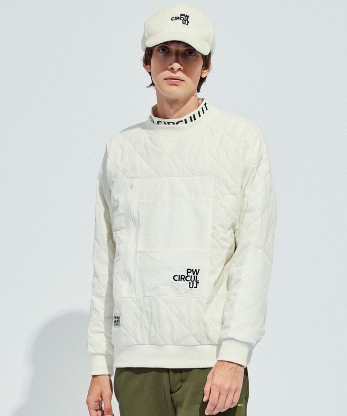 【ピーダブリュサーキュラス/PW CIRCULUS / MEN】の【裏地付き/防寒】【MEN】キルティングスエットプルオーバー インテリア・キッズ・メンズ・レディースファッション・服の通販 founy(ファニー) https://founy.com/ ファッション Fashion メンズファッション Fashion for Men アウター Men's Coats Outerwear キルト Quilt, Quilted Fabric ゴルフ Golf ジャケット Jacket, Outerwear ストレッチ Stretch, Stretchy Fabric トレーナー Sweatshirt, Trainer ポケット Pocket, Pocket Detail 冬 Winter / This Winter A/W・秋冬 Autumn/Winter 防寒 Cold Protection, Winter-Ready |ID: prp329100004752979 ipo3291000000034377342