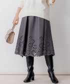 【組曲/KUMIKYOKU】のウォームレース スカート グレー系|ID: prp329100004752999 ipo3291000000034377596