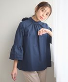 【フェルゥ/Feroux】の【洗える・2WAY】リボンタイチュニック ブラウス ネイビー系|ID: prp329100004753004 ipo3291000000034377733