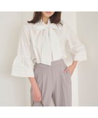 【フェルゥ/Feroux】の【洗える・2WAY】リボンタイチュニック ブラウス ホワイト系|ID: prp329100004753004 ipo3291000000034377735