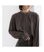 【テチチ/Te chichi】のパターンアソートボウタイブラウス チャコールグレー|ID: prp329100004753009 ipo3291000000034377828