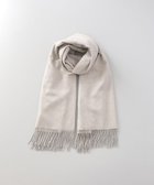 【アウロラ/AURORA】の【 LANVIN COLLECTION(ランバン コレクション) 】 カシミヤ刺しゅう入り無地ストール(幅70cm) シルバーグレー|ID: prp329100004753017 ipo3291000000034377869