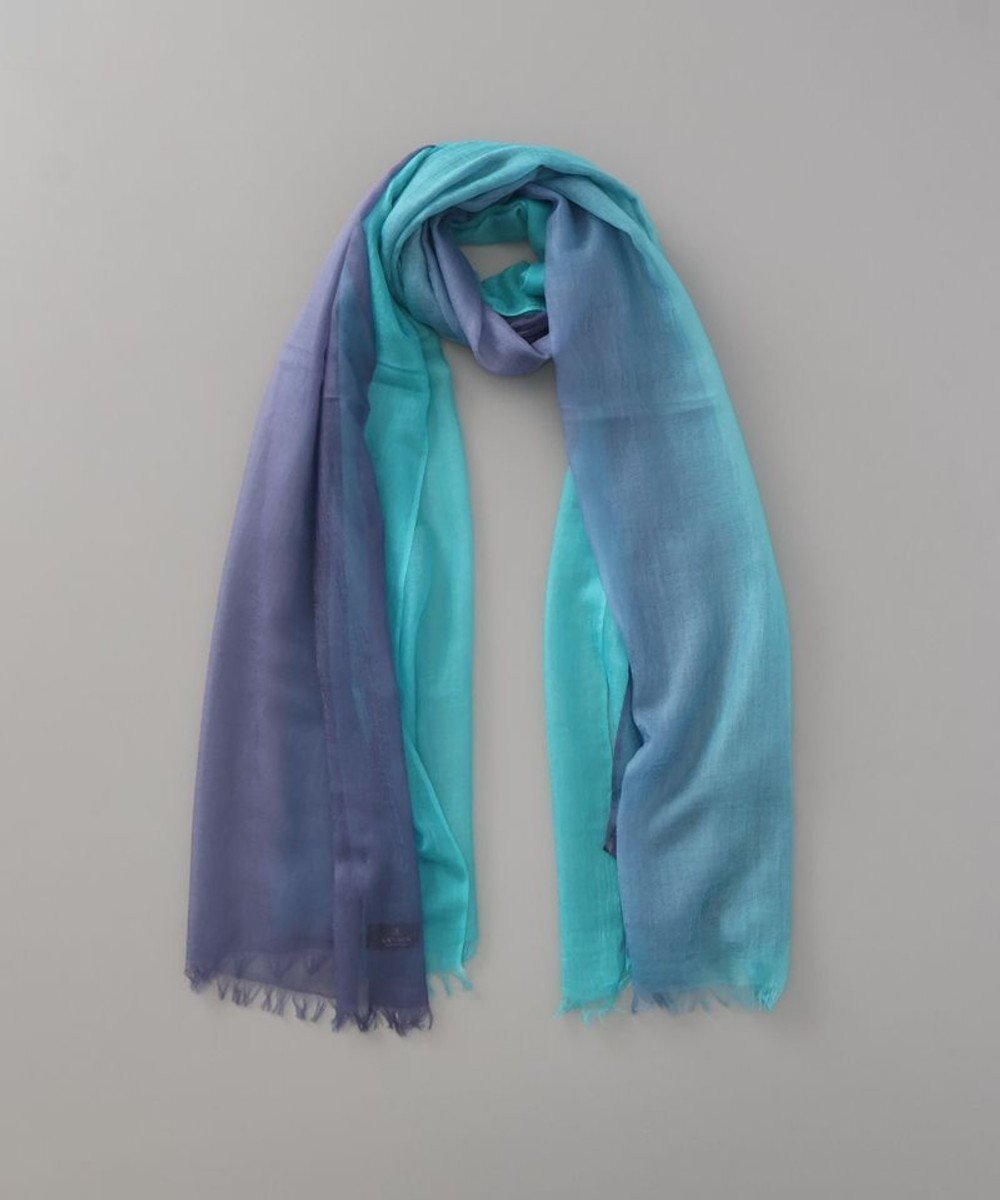 【アウロラ/AURORA】の【 LANVIN COLLECTION(ランバン コレクション) 】カシミヤ100%薄手オンブレーストール インテリア・キッズ・メンズ・レディースファッション・服の通販 founy(ファニー) 　ファッション　Fashion　レディースファッション　Fashion for Women　新作・新入荷　New Arrivals / New In　グラデーション　Gradient, Ombre　コレクション　Collection, Seasonal Line　ショール　Shawl, Wrap　ストール　Stole, Wrap　A/W・秋冬　Autumn/Winter　ブルー|ID: prp329100004753018 ipo3291000000034377872