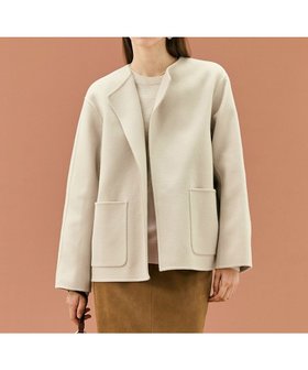 【ベイジ,/BEIGE,】 【WEB限定】PAYSON / ウールリバーノーカラーショートコート人気、トレンドファッション・服の通販 founy(ファニー) ファッション Fashion レディースファッション Fashion for Women アウター Coat / Outerwear Collection コート・ロングコート・ピーコート Long Coats, Peacoats & More レディースジャケット・軽アウター Jackets ノーカラージャケット / シンプル上品コーデ Collarless Jackets 新作・新入荷 New Arrivals / New In ジャケット Jacket, Outerwear A/W・秋冬 Autumn/Winter |ID:prp329100004753019