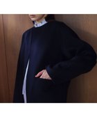 【ベイジ,/BEIGE,】の【WEB限定】PAYSON / ウールリバーノーカラーショートコート Navy|ID: prp329100004753019 ipo3291000000034474680