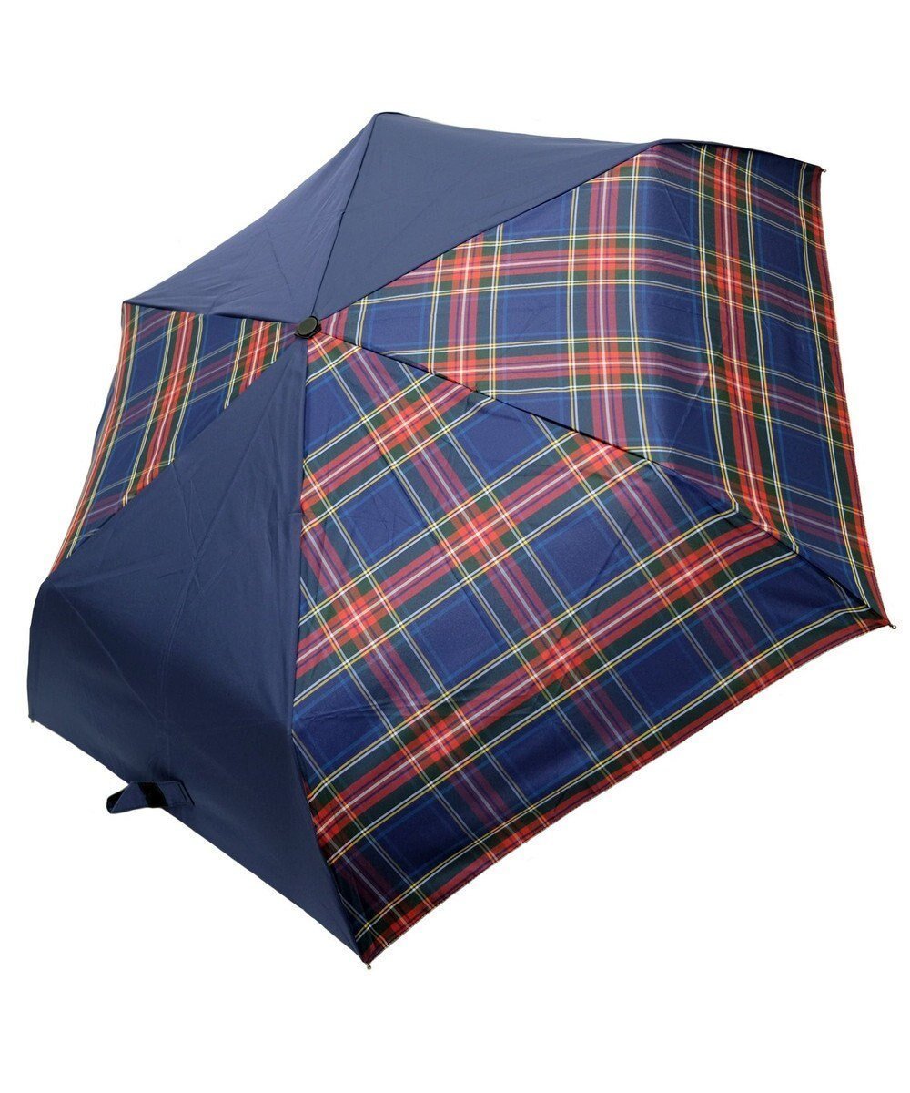 【プラスリング/+RING】の【簡単/便利】UNISEX 自動開閉式 折傘58cm NVY-CHK T1237 インテリア・キッズ・メンズ・レディースファッション・服の通販 founy(ファニー) ファッション Fashion レディースファッション Fashion for Women レイングッズ・傘・晴雨兼用傘 Umbrellas & Rain Gear ユニセックス Unisex, Genderless カラフル Colorful Design ラップ Wrap, Wrap Design 傘 Umbrella, Parasol 紺|ID: prp329100004753021 ipo3291000000034377885