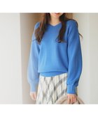 【エニー/ANY】の【8色展開】Vネックデイリーニット 人気、トレンドファッション・服の通販 founy(ファニー) ファッション Fashion レディースファッション Fashion for Women トップス・カットソー Cut & Sew Tops ニット Knit Tops & Sweaters Vネックトップス V-Neck Tops / V-Cut Neckline Shirts 洗える Machine Washable ストレッチ Stretch, Stretchy Fabric セーター Sweater, Knitwear タートルネック Turtleneck, High Neck ボトム Bottoms, Lower Wear ボーダー Border, Stripe A/W・秋冬 Autumn/Winter おすすめ Recommended / Our Picks thumbnail ブルー|ID: prp329100004753027 ipo3291000000036379392