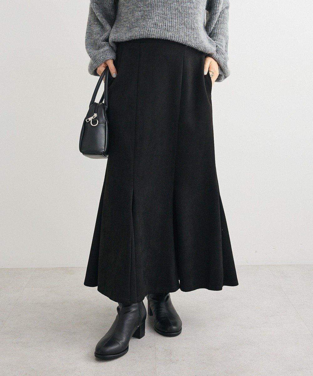 【グリーンパークス/Green Parks】のなめらかタッチスウェード調マーメイドスカート インテリア・キッズ・メンズ・レディースファッション・服の通販 founy(ファニー) ファッション Fashion レディースファッション Fashion for Women スカート Skirts おすすめ Recommended / Our Picks なめらか Smooth, Silky Texture ポケット Pocket, Pocket Detail マーメイド Mermaid, Fishtail Silhouette A/W・秋冬 Autumn/Winter Black|ID: prp329100004753035 ipo3291000000035566168