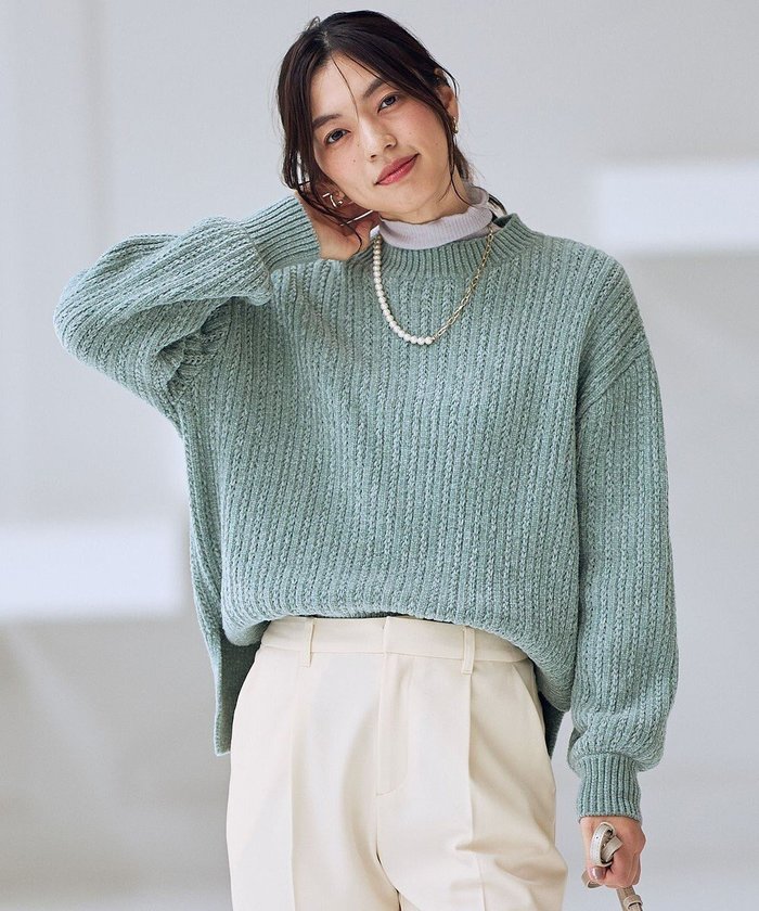 【エニー/ANY】のレーシーモールニット インテリア・キッズ・メンズ・レディースファッション・服の通販 founy(ファニー) https://founy.com/ ファッション Fashion レディースファッション Fashion for Women トップス・カットソー Cut & Sew Tops ニット Knit Tops & Sweaters 洗える Machine Washable スリット Slit, Slit Detail セーター Sweater, Knitwear タートルネック Turtleneck, High Neck フェザー Feather, Feather Detail モックネック Mock Neck, Short Turtleneck A/W・秋冬 Autumn/Winter エレガント 上品 Elegant |ID: prp329100004753036 ipo3291000000034377949