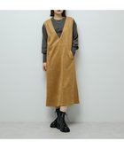 【グリーンパークス/Green Parks】のなめらかタッチスウェード調ジャンパースカート Camel|ID: prp329100004753037 ipo3291000000035542667