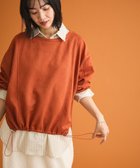 【グリーンパークス/Green Parks】のなめらかタッチスウェード調ドロストプルオーハ 人気、トレンドファッション・服の通販 founy(ファニー) ファッション Fashion レディースファッション Fashion for Women トップス・カットソー Cut & Sew Tops シャツ・ブラウス・オフィスカジュアル Elegant Blouses & Button-Ups ロングTシャツ・Tシャツ Longline T-Shirts & Tees カットソー・ベーシックTシャツ Cut-and-Sewn Tops / Stretch Tees & Basics おすすめ Recommended / Our Picks なめらか Smooth, Silky Texture カットソー Cut and Sewn Top シンプル Simple, Minimal ボトム Bottoms, Lower Wear ポケット Pocket, Pocket Detail 洗える Machine Washable A/W・秋冬 Autumn/Winter thumbnail Orange|ID: prp329100004753038 ipo3291000000034377961