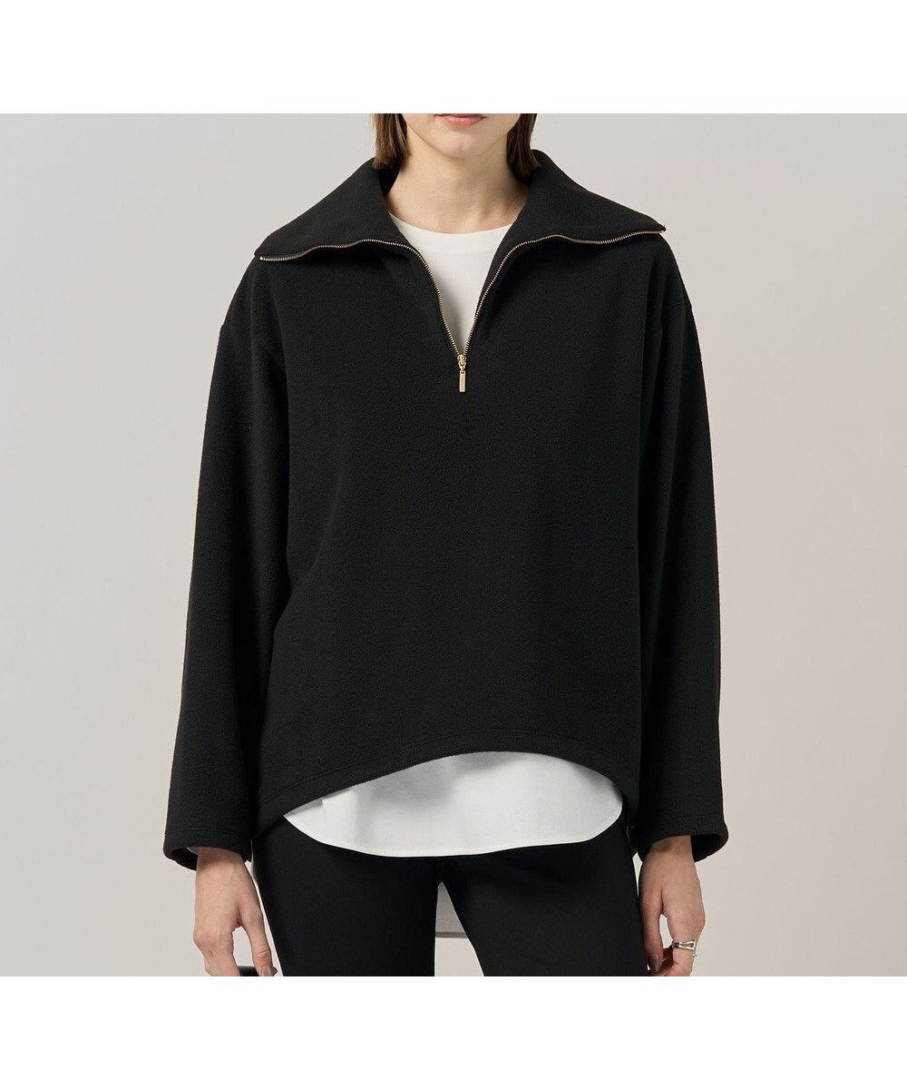 【アイシービー/iCB】の【洗える】 トスカーナフリース ハーフジッププルオーバー インテリア・キッズ・メンズ・レディースファッション・服の通販 founy(ファニー) ファッション Fashion レディースファッション Fashion for Women トップス・カットソー Cut & Sew Tops シャツ・ブラウス・オフィスカジュアル Elegant Blouses & Button-Ups ロングTシャツ・Tシャツ Longline T-Shirts & Tees カジュアルプルオーバー・ニットトップス Pullovers & Knit Tops / Casual Pullovers カットソー・ベーシックTシャツ Cut-and-Sewn Tops / Stretch Tees & Basics インナー Innerwear 洗える Machine Washable カットソー Cut and Sewn Top シルバー Silver, Metallic Silver ジップ Zip, Zipper スリーブ Sleeve, Long Sleeve / Short Sleeve フォルム Silhouette, Form リラックス Relax, Relaxed Fit ロング Long, Long-Length A/W・秋冬 Autumn/Winter 2025年 2025 2025-2026秋冬・A/W Autumn/Winter 2025–26 AW25–26 ブラック|ID: prp329100004753043 ipo3291000000034377980