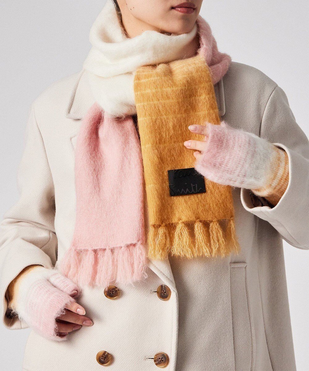 【ポール スミス/Paul Smith】のモヘア ミックス マフラー 人気、トレンドファッション・服の通販 founy(ファニー) 　ファッション　Fashion　レディースファッション　Fashion for Women　マフラー・スヌード / 冬小物の定番　Scarves & Mufflers　おすすめ　Recommended / Our Picks　エレガント 上品　Elegant　グラデーション　Gradient, Ombre　シンプル　Simple, Minimal　スヌード　Snood, Infinity Scarf　テクスチャー　Texture, Textured Fabric　マフラー　Scarf, Muffler　ミックス　Mix, Mixed Style　夏　Summer　S/S・春夏　SS, Spring/Summer, Warm Season　A/W・秋冬　Autumn/Winter　 other-1|ID: prp329100004753051 ipo3291000000034617914