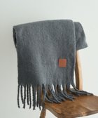 【アースミュージックアンドエコロジー/earth music&ecology】のワンポイントビッグマフラー Charcoal Gray|ID: prp329100004753054 ipo3291000000035591075