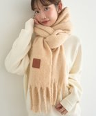 【アースミュージックアンドエコロジー/earth music&ecology】のワンポイントビッグマフラー Light Brown|ID: prp329100004753054 ipo3291000000035591078
