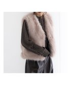 【テチチ/Te chichi】のショートファーベスト ベージュ|ID: prp329100004753060 ipo3291000000034378163