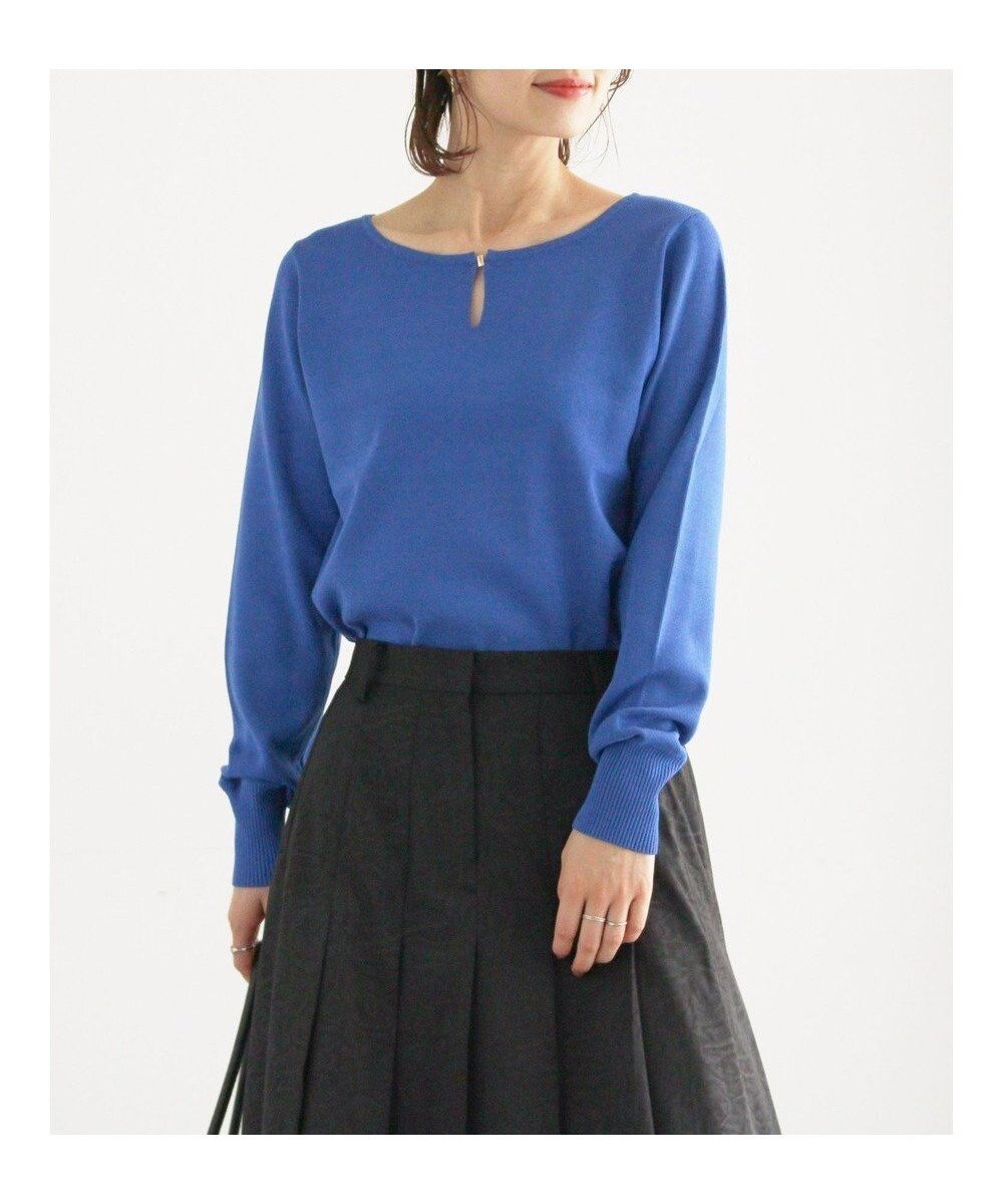 【テチチ/Te chichi】のスクエアチャームキーネックプルオーバー インテリア・キッズ・メンズ・レディースファッション・服の通販 founy(ファニー) ファッション Fashion レディースファッション Fashion for Women トップス・カットソー Cut & Sew Tops ニット Knit Tops & Sweaters カジュアルプルオーバー・ニットトップス Pullovers & Knit Tops / Casual Pullovers おすすめ Recommended / Our Picks スクエア Square, Square Shape スラックス Slacks, Dress Pants セーター Sweater, Knitwear チャーム Charm, Pendant デコルテ Décolleté, Neckline フィット Fit, Slim Fit 夏 Summer S/S・春夏 SS, Spring/Summer, Warm Season A/W・秋冬 Autumn/Winter ブルー|ID: prp329100004753061 ipo3291000000034378167