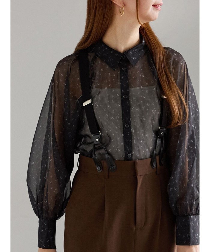 【テチチ/Te chichi】のシアーフラワーボリュームスリーブブラウス インテリア・キッズ・メンズ・レディースファッション・服の通販 founy(ファニー) https://founy.com/ ファッション Fashion レディースファッション Fashion for Women トップス・カットソー Cut & Sew Tops シャツ・ブラウス・オフィスカジュアル Elegant Blouses & Button-Ups ボリューム袖・フリルスリーブブラウス Voluminous & Ruffle Sleeves / Puffy Sleeve Tops エレガント 上品 Elegant ギャザー Gathered, Ruffled シアー Sheer, See-Through ダウン Down, Puffer デニム Denim, Jeans Material ドレープ Drape, Draping Fabric プリント Print, Printed Pattern リラックス Relax, Relaxed Fit 夏 Summer S/S・春夏 SS, Spring/Summer, Warm Season A/W・秋冬 Autumn/Winter |ID: prp329100004753065 ipo3291000000034378181