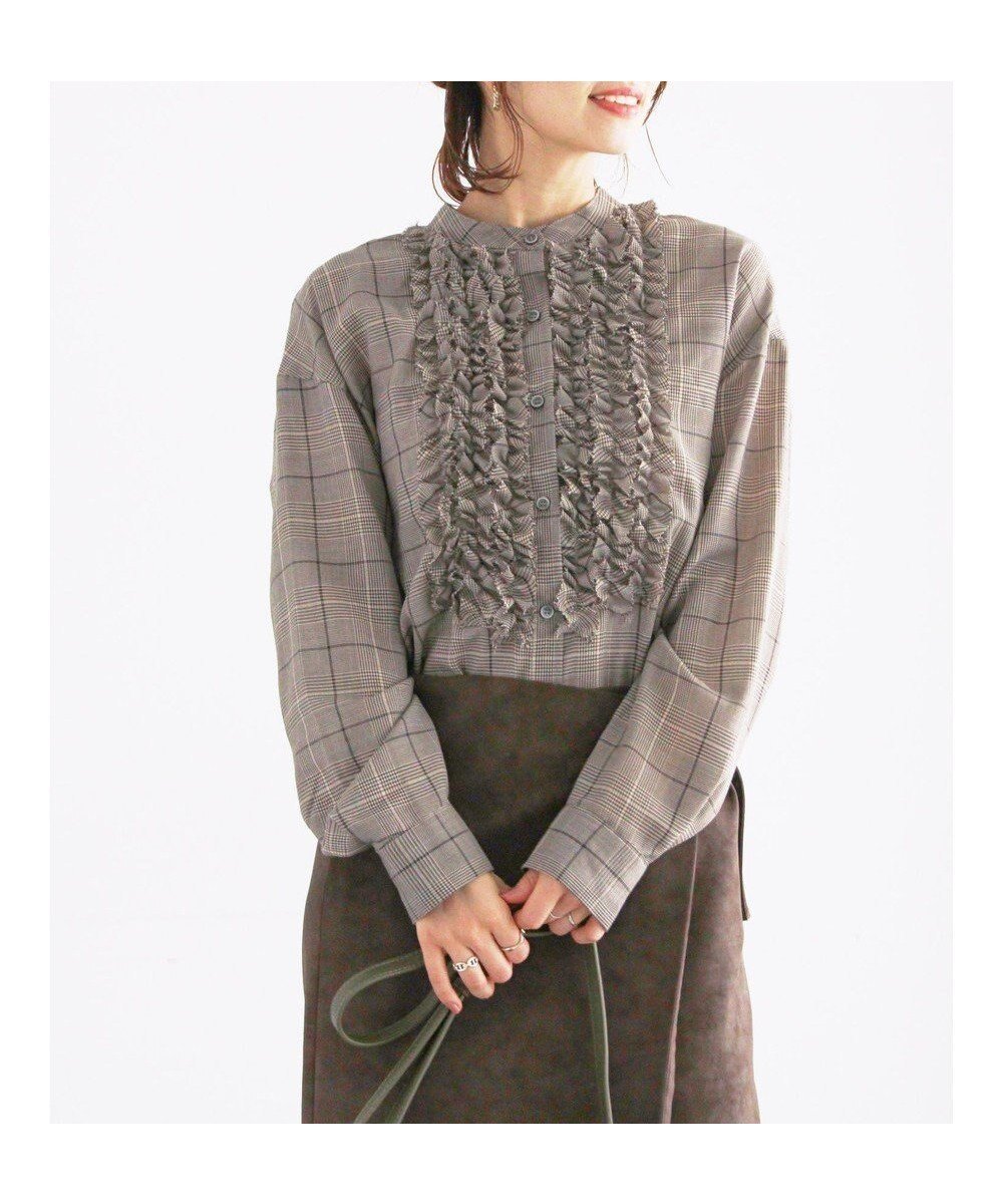 【テチチ/Te chichi】のチェックフリルブラウス インテリア・キッズ・メンズ・レディースファッション・服の通販 founy(ファニー) ファッション Fashion レディースファッション Fashion for Women トップス・カットソー Cut & Sew Tops シャツ・ブラウス・オフィスカジュアル Elegant Blouses & Button-Ups おすすめ Recommended / Our Picks インナー Innerwear シンプル Simple, Minimal ジャケット Jacket, Outerwear チェック Check, Plaid, Tartan デニム Denim, Jeans Material バランス Balance, Style Balance フリル Frill, Ruffle ワイド Wide, Wide Fit 夏 Summer S/S・春夏 SS, Spring/Summer, Warm Season A/W・秋冬 Autumn/Winter ブラック|ID: prp329100004753067 ipo3291000000034378188
