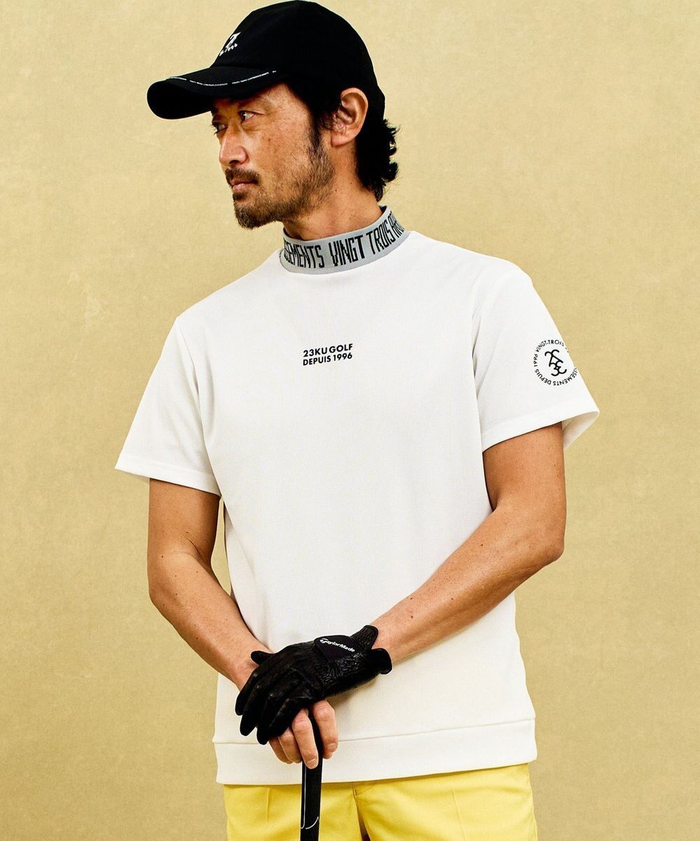 【23区 ゴルフ/23区GOLF / MEN】の【MEN】 4色から選べる ミニワッフルモックネック 人気、トレンドファッション・服の通販 founy(ファニー) ファッション Fashion メンズファッション Fashion for Men トップス・カットソー Cut & Sew Tops ゴルフ Golf スウェット / スエット Sweatshirt, Sweatwear スポーティ Sporty, Casual Athletic スリム Slim, Slim Fit パターン Pattern, Design Print モックネック Mock Neck, Short Turtleneck ワッフル Waffle, Waffle Knit エレガント 上品 Elegant 夏 Summer 定番 Standard, Basic Item 春 Spring S/S・春夏 SS, Spring/Summer, Warm Season other-1|ID: prp329100004754051 ipo3291000000034387460