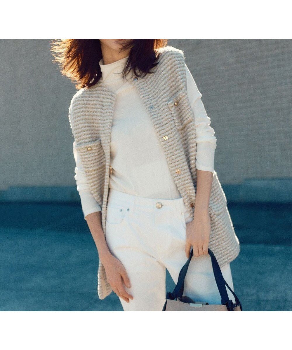 【自由区/JIYU-KU】のツイード調ニット ジレ 人気、トレンドファッション・服の通販 founy(ファニー)  ファッション Fashion レディースファッション Fashion for Women アウター Coat / Outerwear Collection トップス・カットソー Cut & Sew Tops ニット Knit Tops & Sweaters ベスト&ジレ / 重ね着スタイル Vests & Gilets アクセサリー Fashion Accessories エレガント 上品 Elegant セレモニー Ceremony ツイード Twill, Twill Weave ベスト Vest, Waistcoat ボトム Bottoms, Lower Wear ポケット Pocket, Pocket Detail A/W・秋冬 Autumn/Winter 軽量 Lightweight, Ultra Light  other-1|ID: prp329100004754086 ipo3291000000034387685