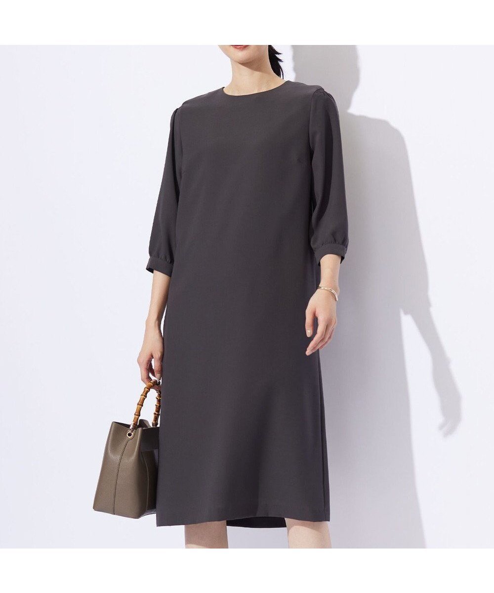 【ジェイ プレス/J.PRESS】の【WEB限定カラーあり・洗える】RELAXIONツイル ワンピース インテリア・キッズ・メンズ・レディースファッション・服の通販 founy(ファニー) ファッション Fashion レディースファッション Fashion for Women ワンピース Dresses 洗える Machine Washable シャーリング Shirring, Ruched ツイル Twist, Twisted Detail トレンド Trend, Trending Now ポケット Pocket, Pocket Detail A/W・秋冬 Autumn/Winter エレガント 上品 Elegant スレート系|ID: prp329100004754088 ipo3291000000034387700