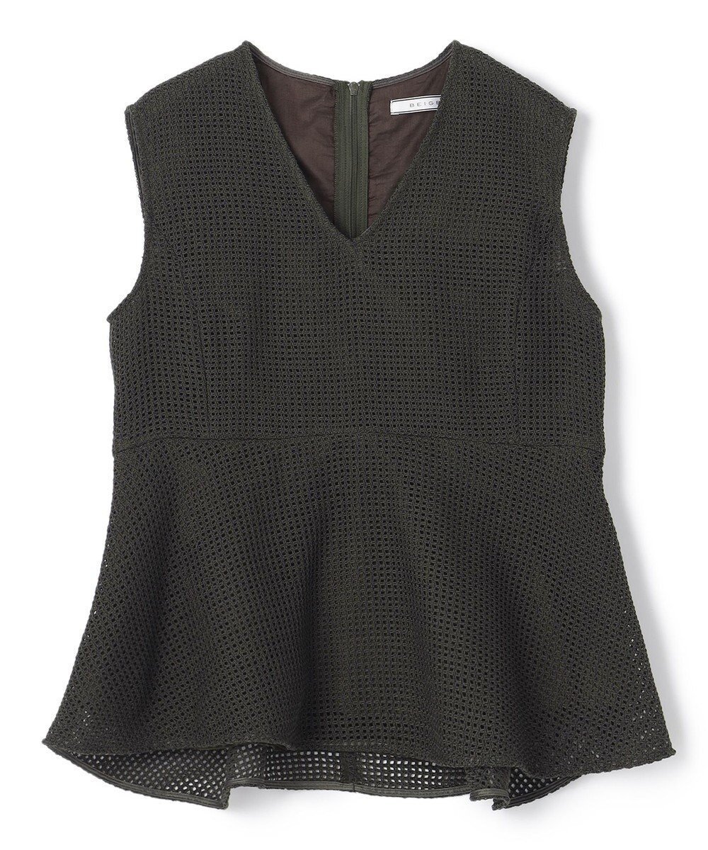 【ベイジ,/BEIGE,】の【InRed5月号掲載】PINE / ペプラムブラウス インテリア・キッズ・メンズ・レディースファッション・服の通販 founy(ファニー)  雑誌掲載アイテム Magazine Picks & Fashion Features ファッション雑誌 Fashion Magazines インレッド InRed ファッション Fashion レディースファッション Fashion for Women トップス・カットソー Cut & Sew Tops シャツ・ブラウス・オフィスカジュアル Elegant Blouses & Button-Ups 2023年 2023 2023春夏・S/S Spring/Summer 2023 SS23 5月号 May Issue おすすめ Recommended / Our Picks スクエア Square, Square Shape ノースリーブ Sleeveless, No-Sleeve パターン Pattern, Design Print フェミニン Feminine, Girly ペプラム Peplum, Flared Hem マニッシュ Mannish, Boyish レース Lace, Lace Fabric ワイド Wide, Wide Fit エレガント 上品 Elegant 夏 Summer 春 Spring S/S・春夏 SS, Spring/Summer, Warm Season 雑誌 Magazine, Fashion Magazine Khaki|ID: prp329100004754089 ipo3291000000034387711