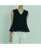 【ベイジ,/BEIGE,】の【InRed5月号掲載】PINE / ペプラムブラウス Navy|ID: prp329100004754089 ipo3291000000034387712