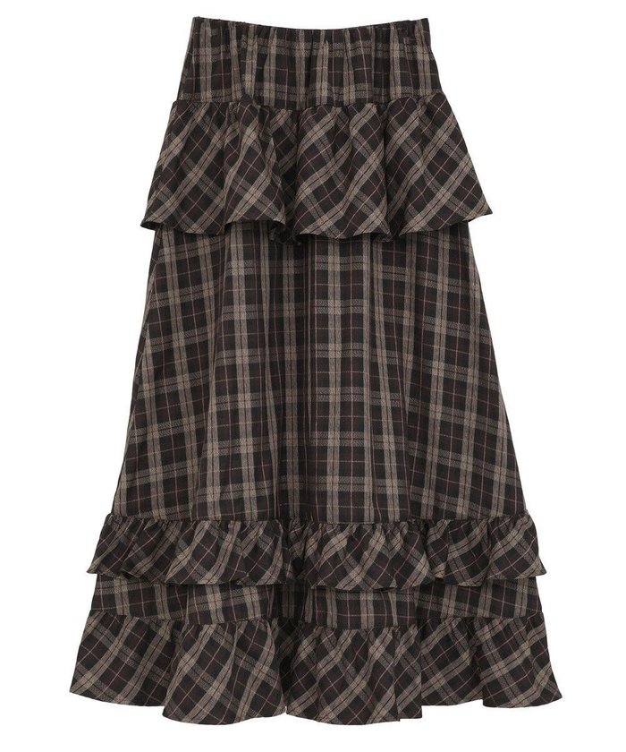 【グリーンパークス/Green Parks】のESCAR チェックペプラムフレアスカート インテリア・キッズ・メンズ・レディースファッション・服の通販 founy(ファニー) https://founy.com/ ファッション Fashion レディースファッション Fashion for Women スカート Skirts Aライン・フレアスカート A-Line & Flared Skirts ギャザー Gathered, Ruffled コンパクト Compact, Small Size チェック Check, Plaid, Tartan ティアード Tiered, Tiered Style バランス Balance, Style Balance フィット Fit, Slim Fit フェミニン Feminine, Girly フリル Frill, Ruffle ペプラム Peplum, Flared Hem ポケット Pocket, Pocket Detail ヨーク Yoke, Yoke Design A/W・秋冬 Autumn/Winter |ID: prp329100004754112 ipo3291000000034387985