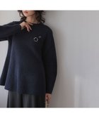 【組曲/KUMIKYOKU】のへアリーヤーン フレア ニット ネイビー系|ID: prp329100004754126 ipo3291000000034411656