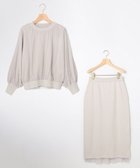 【組曲/KUMIKYOKU】の【先行予約】チュールニット×リバーシブルスカート セット ライトグレー系|ID: prp329100004754132 ipo3291000000034388081