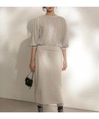 【組曲/KUMIKYOKU】の【WEB限定】チュールニット×リバーシブルスカート セット 人気、トレンドファッション・服の通販 founy(ファニー) ファッション Fashion レディースファッション Fashion for Women セットアップ Matching Sets スカート・ミニ/ミディ/マキシ Skirts / Mini, Midi & Maxi Skirts エレガント 上品 Elegant ギャザー Gathered, Ruffled シンプル Simple, Minimal ストレッチ Stretch, Stretchy Fabric スリット Slit, Slit Detail セットアップ Set-Up, Coordinated Outfit チュール Tulip, Tulip Motif バランス Balance, Style Balance フィット Fit, Slim Fit メッシュ Mesh, Net Fabric リバーシブル Reversible, Two-Sided ロング Long, Long-Length A/W・秋冬 Autumn/Winter おすすめ Recommended / Our Picks thumbnail ライトグレー系|ID: prp329100004754132 ipo3291000000034606628